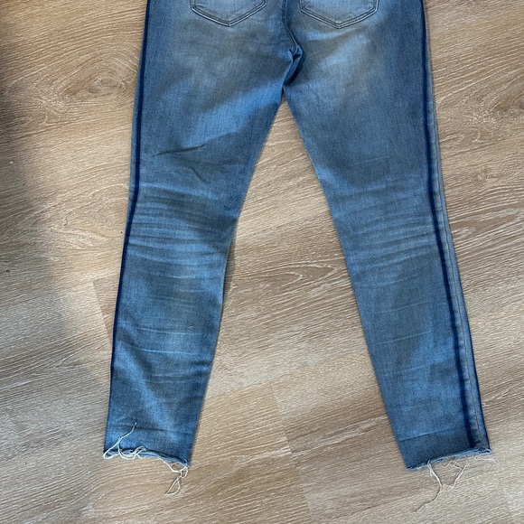 PacSun Light Wash Raw Hem Ankle Jeggings 26 Skinny Stretch - Picture 7 of 8